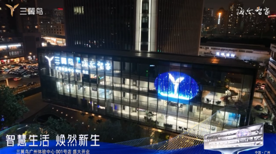 廣州海爾三冀鳥(niǎo)001號店LED透明顯示屏項目